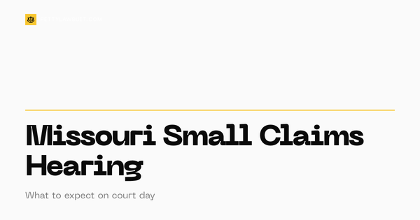 Missouri small claims court hearing - what to expect guide 2026