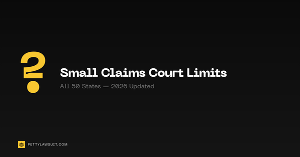 Small claims court dollar limits by state, 2026 updated guide