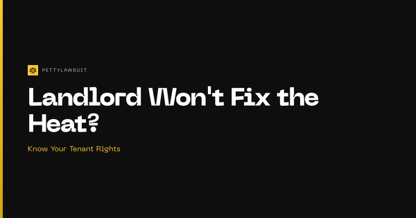 Your Landlord Won't Fix the Heat? Here's How to Sue Them