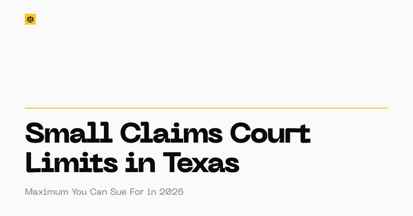 Texas small claims court limit of ,000 explained with filing fees and case types for 2026