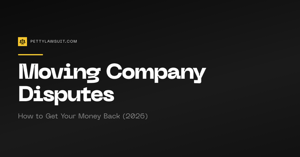 Moving company disputes guide showing how to get money back from movers who lost belongings or overcharged in 2026