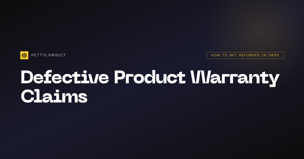 Defective Product Warranty Claims: How to Get Refunded (2026)