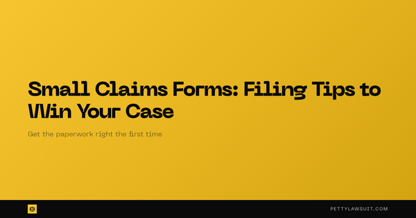 small claims forms: Step by Step Filing Tips to Win Your Case