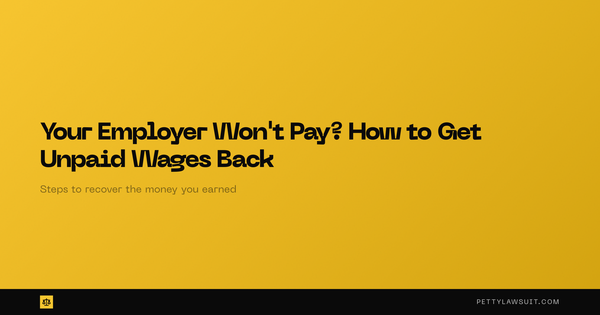 Unpaid Wages: How to Get Your Money Back When Your Employer Won't Pay (2026)