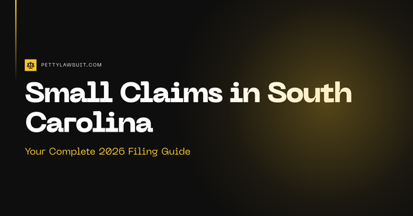 How to file small claims in South Carolina Magistrate Court 2026 guide