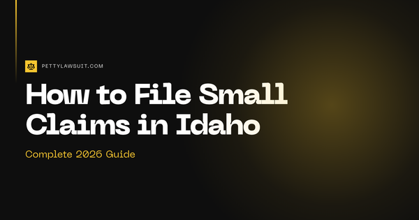 Idaho small claims court filing guide with courthouse and legal forms