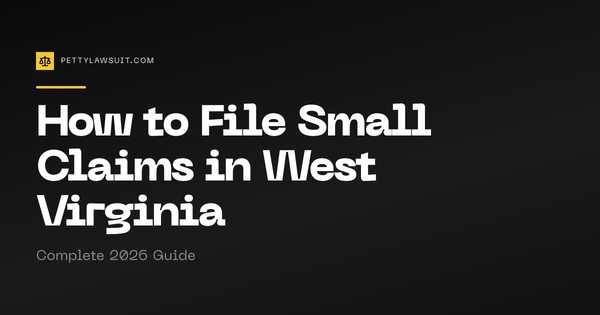 West Virginia small claims court guide with filing steps and Magistrate Court details