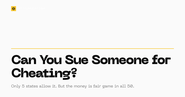 Can you sue someone for cheating: the 5 states that allow homewrecker lawsuits and the money claims that work in all 50