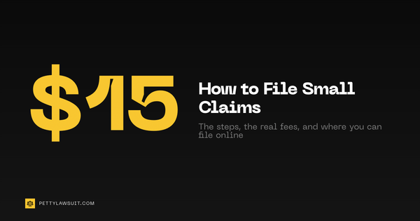 How to file small claims step by step, with real fees and online filing options for all 50 states