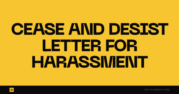 Cease and desist letter for harassment: four free templates you can copy, fill in, and send today