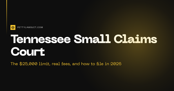 Tennessee small claims court guide: the $25,000 limit, real filing fees, and how to file in 2026