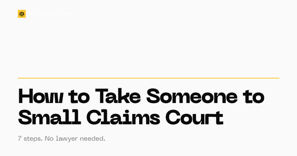 How to take someone to small claims court: 7 steps guide thumbnail from PettyLawsuit