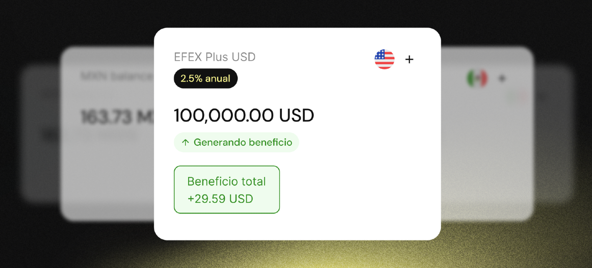 Así se ve EFEX Plus USD en números reales