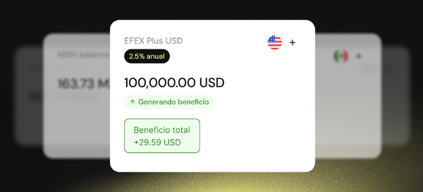 Así se ve EFEX Plus USD en números reales
