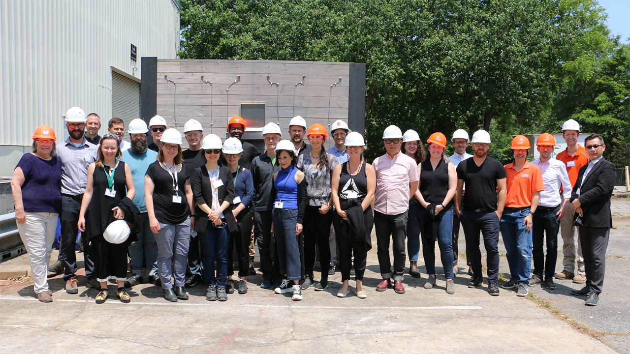 The Group! I'm in the middle, back row, white hard hat; taller people to the back!