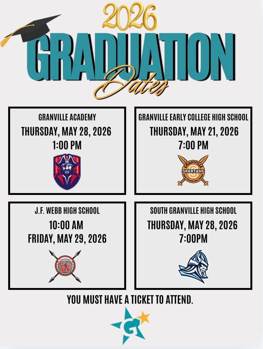 Congratulations Granville County Class of 2026