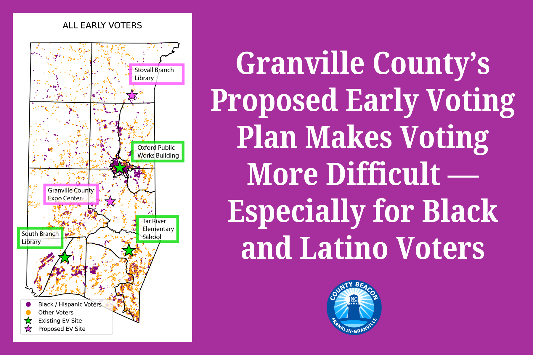 Granville County's Proposed Early Voting Plan Makes Voting More Difficult – Especially for Black and Latino Voters