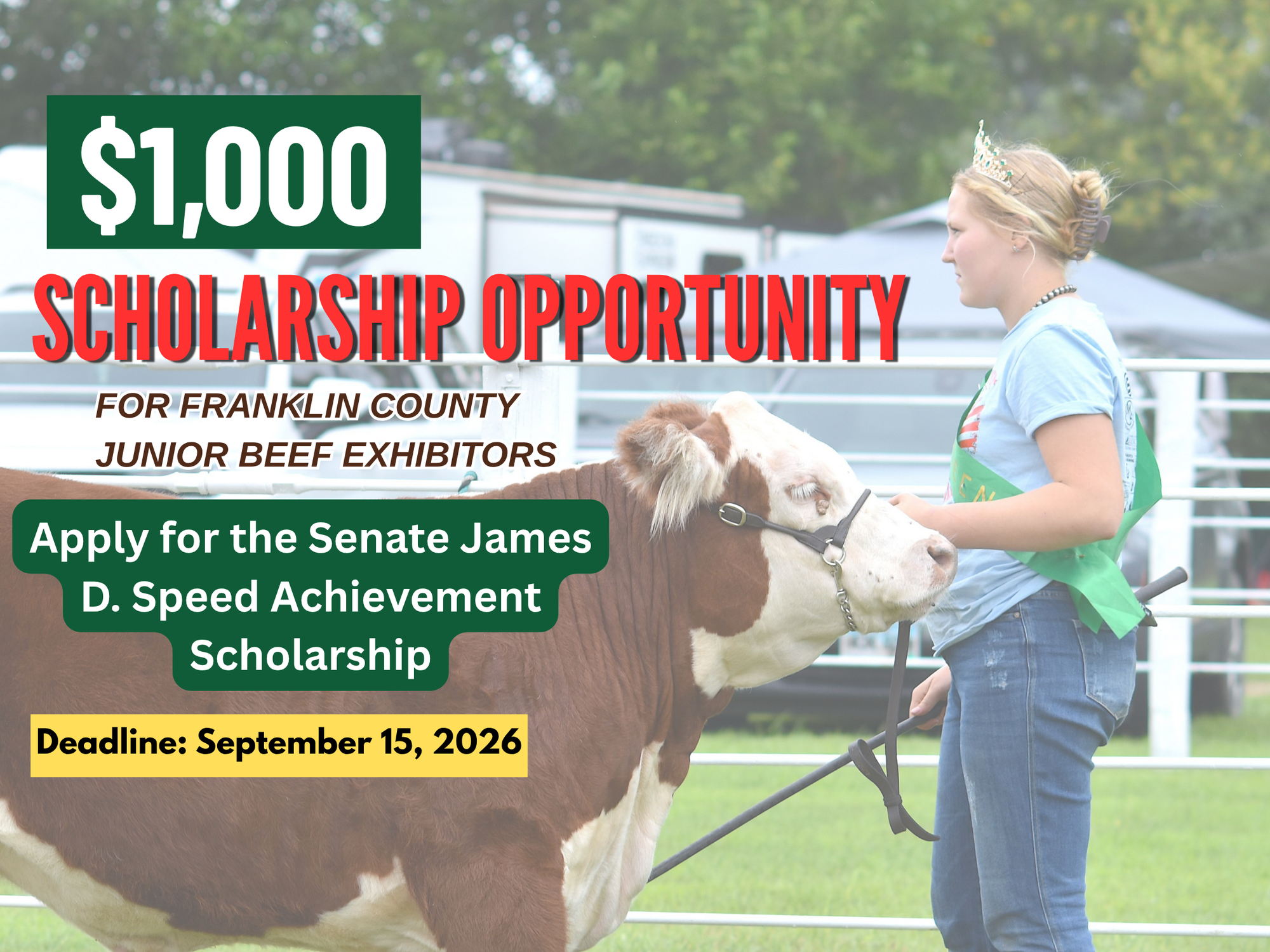 Know a Franklin County Teen Who Loves Agriculture? A $1,000 Scholarship Is Up for Grabs