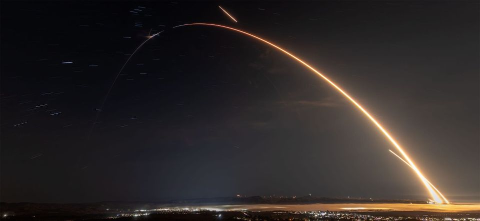 the twentieth note: NROL-105, viewed from Long Beach