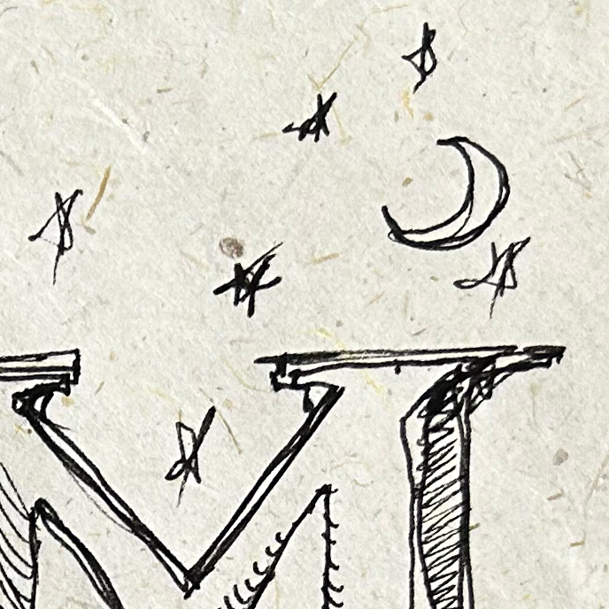 moon sketch