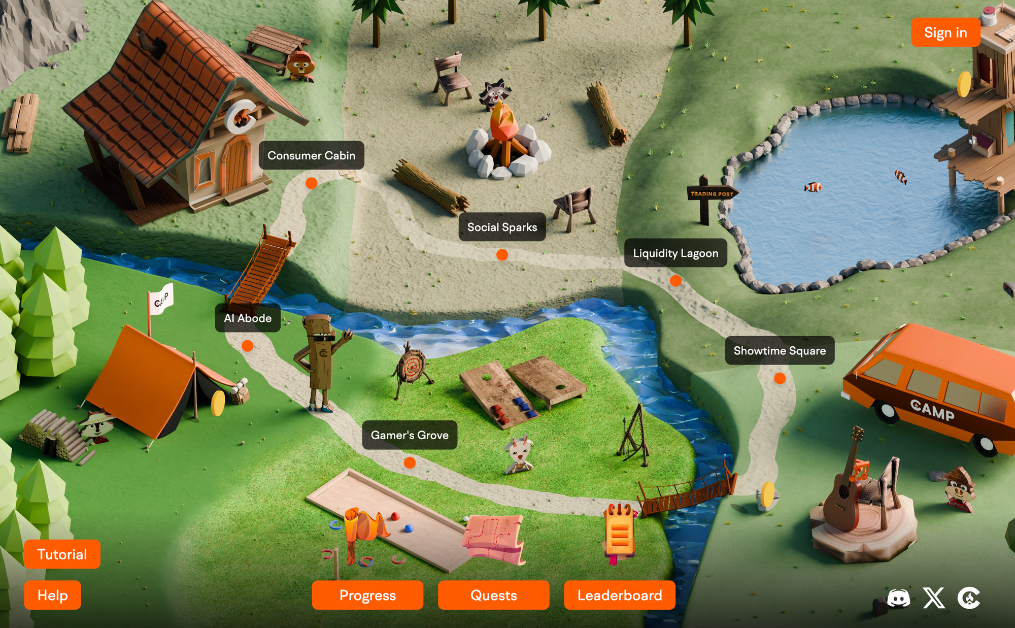 Use the Camp Ecosystem Wallet on the Summit Series campaign website: https://testnet.campnetwork.xyz/