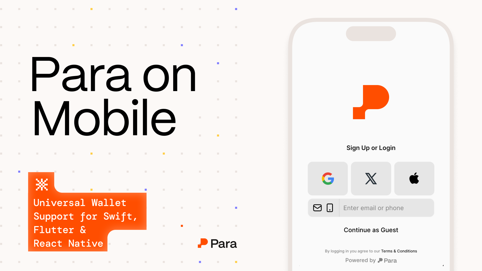 Para Mobile SDKs: Universal Wallet Support for Swift, Flutter & React Native