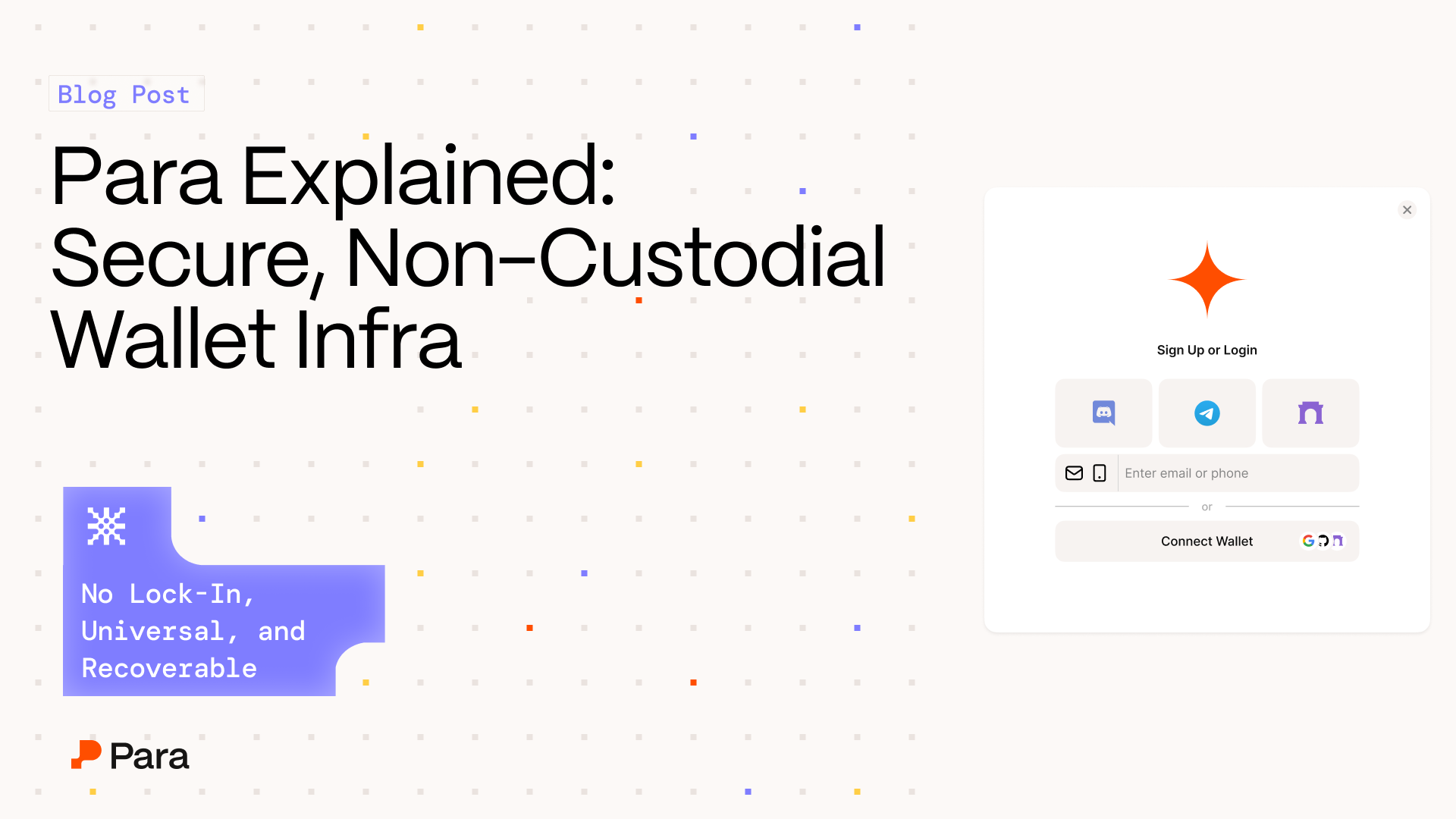 Para Explained: Secure, Non-Custodial Wallet Infrastructure