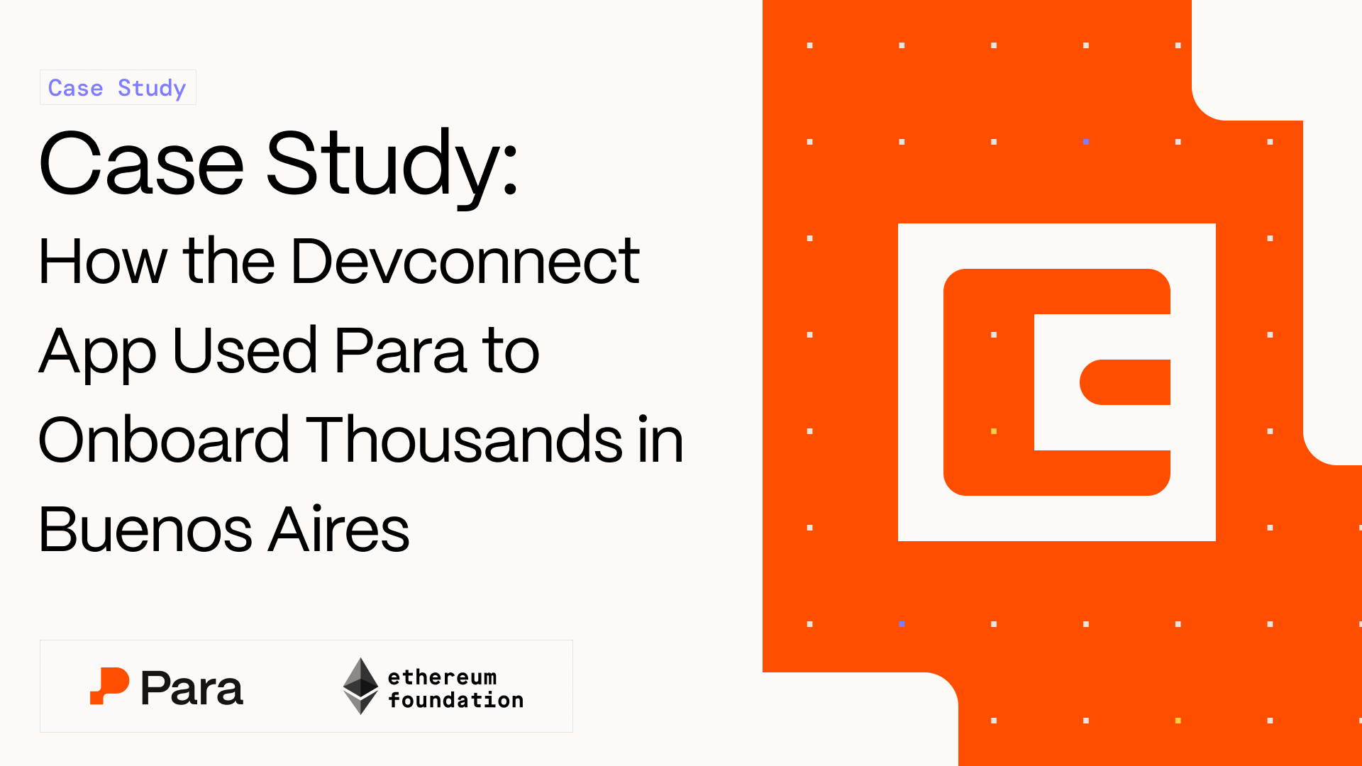 How the Ethereum Foundation Devconnect Team Used Para to Onboard Thousands in Buenos Aires