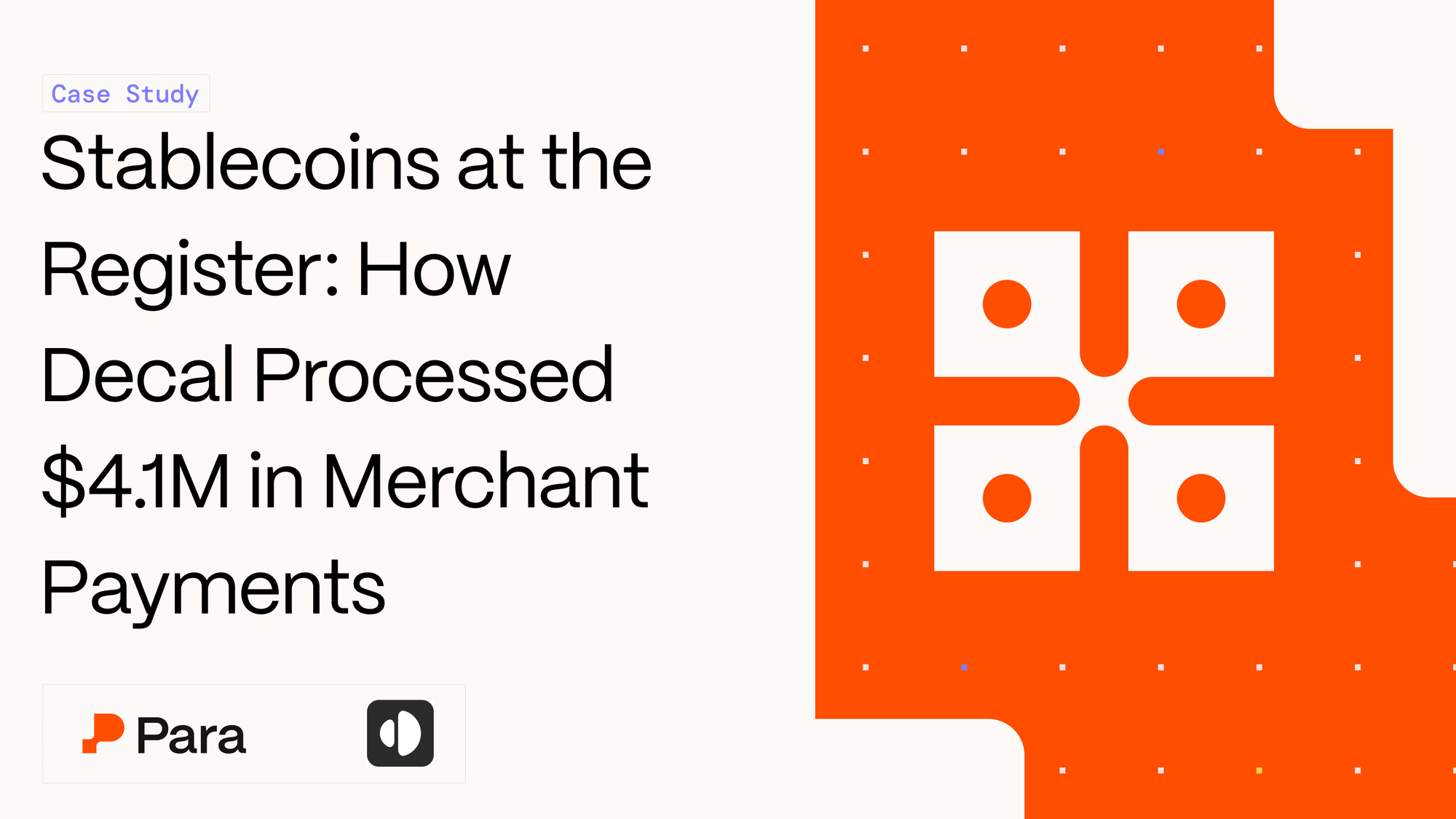 How Decal Brought Stablecoin Payments to Merchants, and Processed $4.1M Doing It