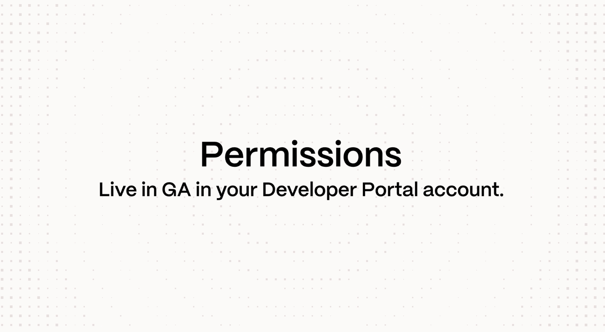 Para Transaction Permissions is Now Generally Available