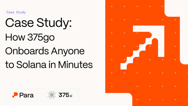How 375go Simplified Solana Onboarding with Para's Wallet-as-a-Service Platform