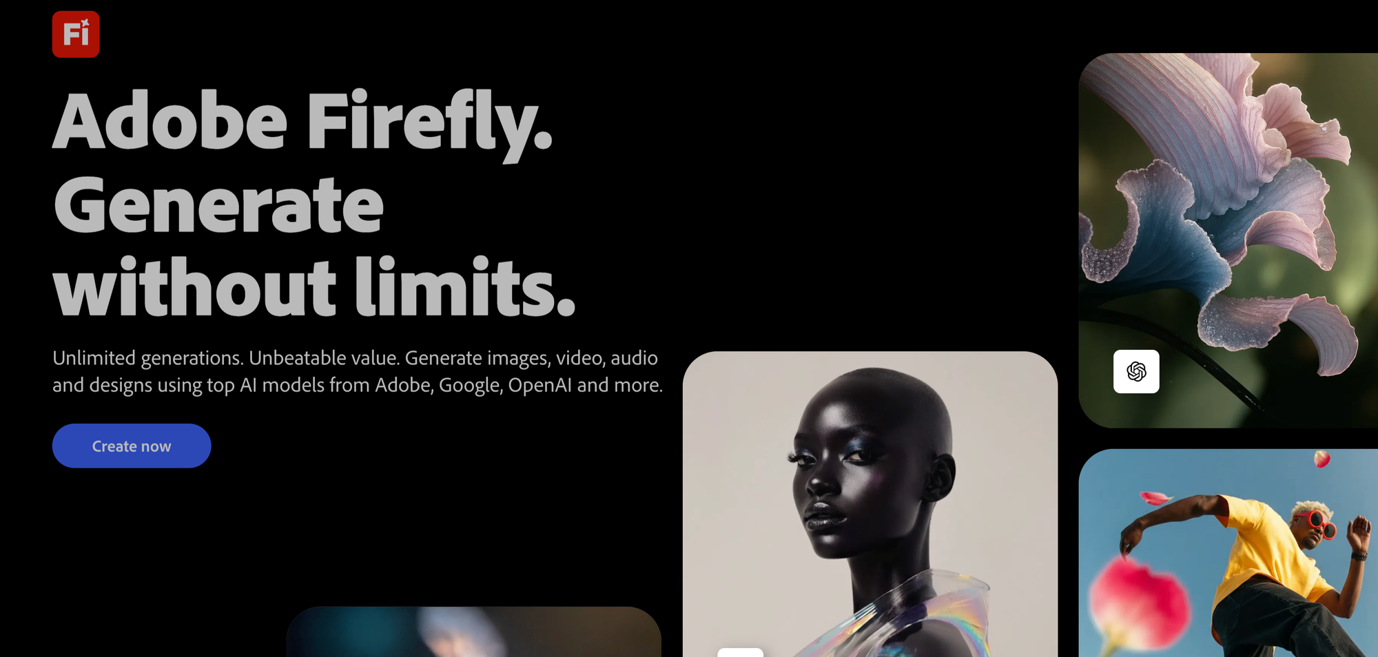 Adobe Firefly website