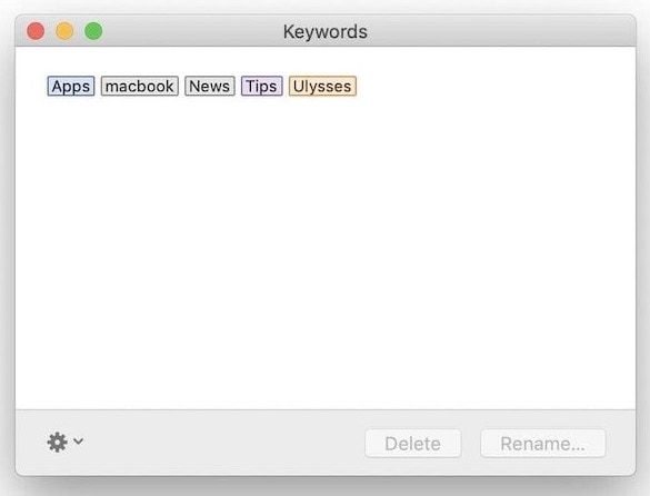 Keywords Enhancement: Search and Management