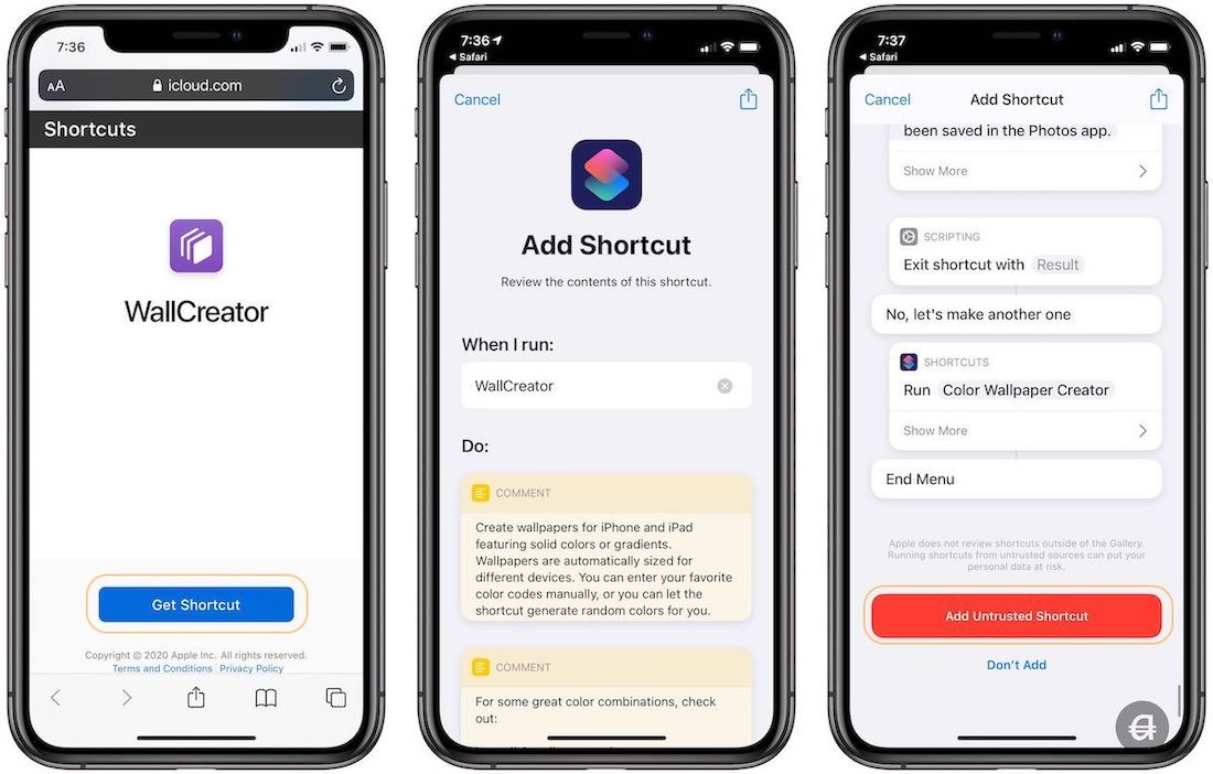 Installing Wallcreator shortcut