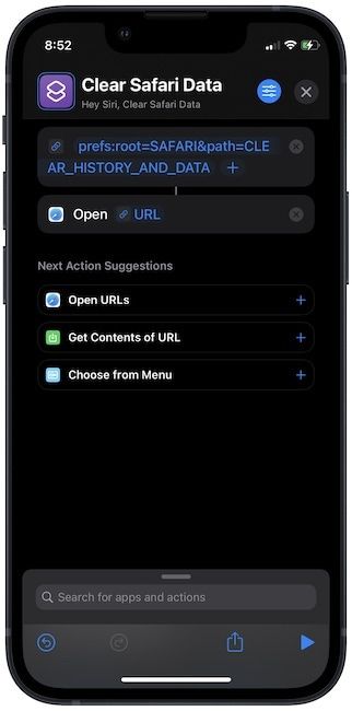 Adding shortcut name