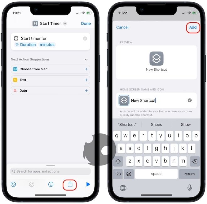 use Siri shortcut to create timers on iPhone 4