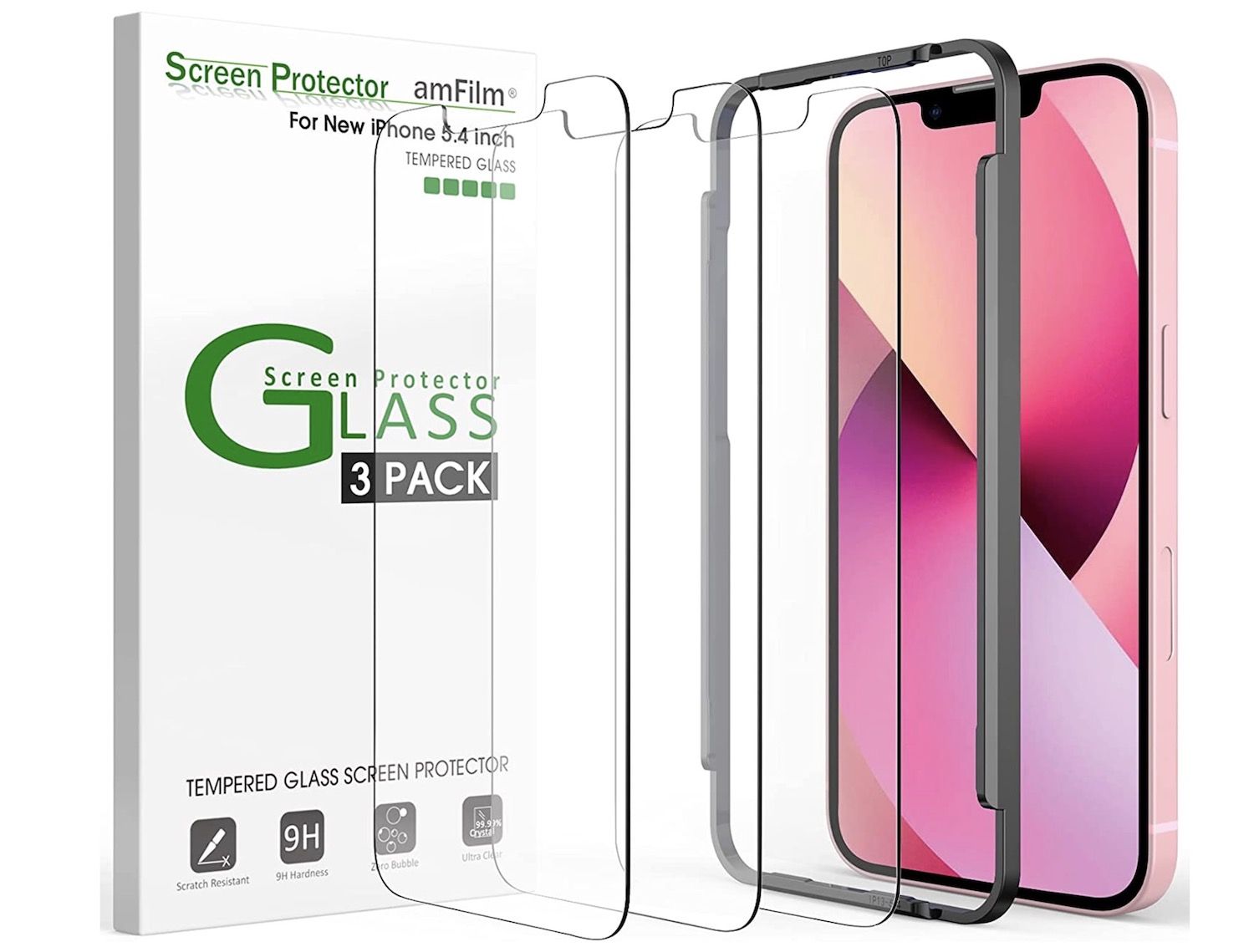 amFilm iPhone 13 mini screen protector 3
