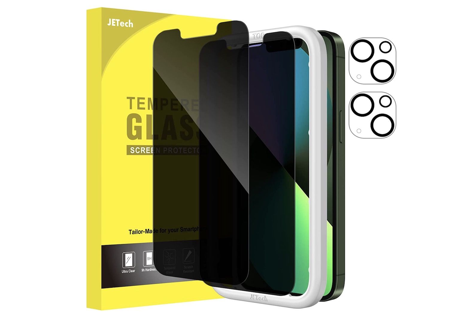 JETech privacy screen protector for iPhone 13 mini