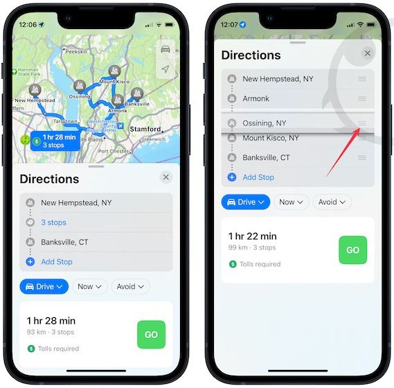 Edit or delete stops in multi-stop routing 1