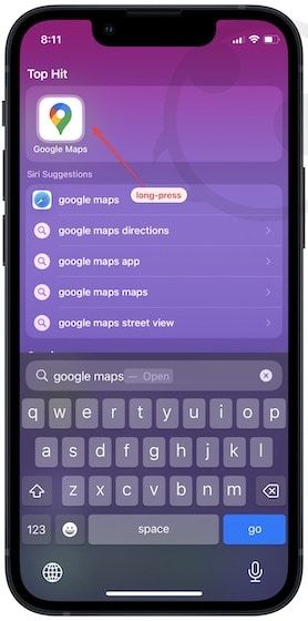 Share your current location using Google Maps on your iPhone 2