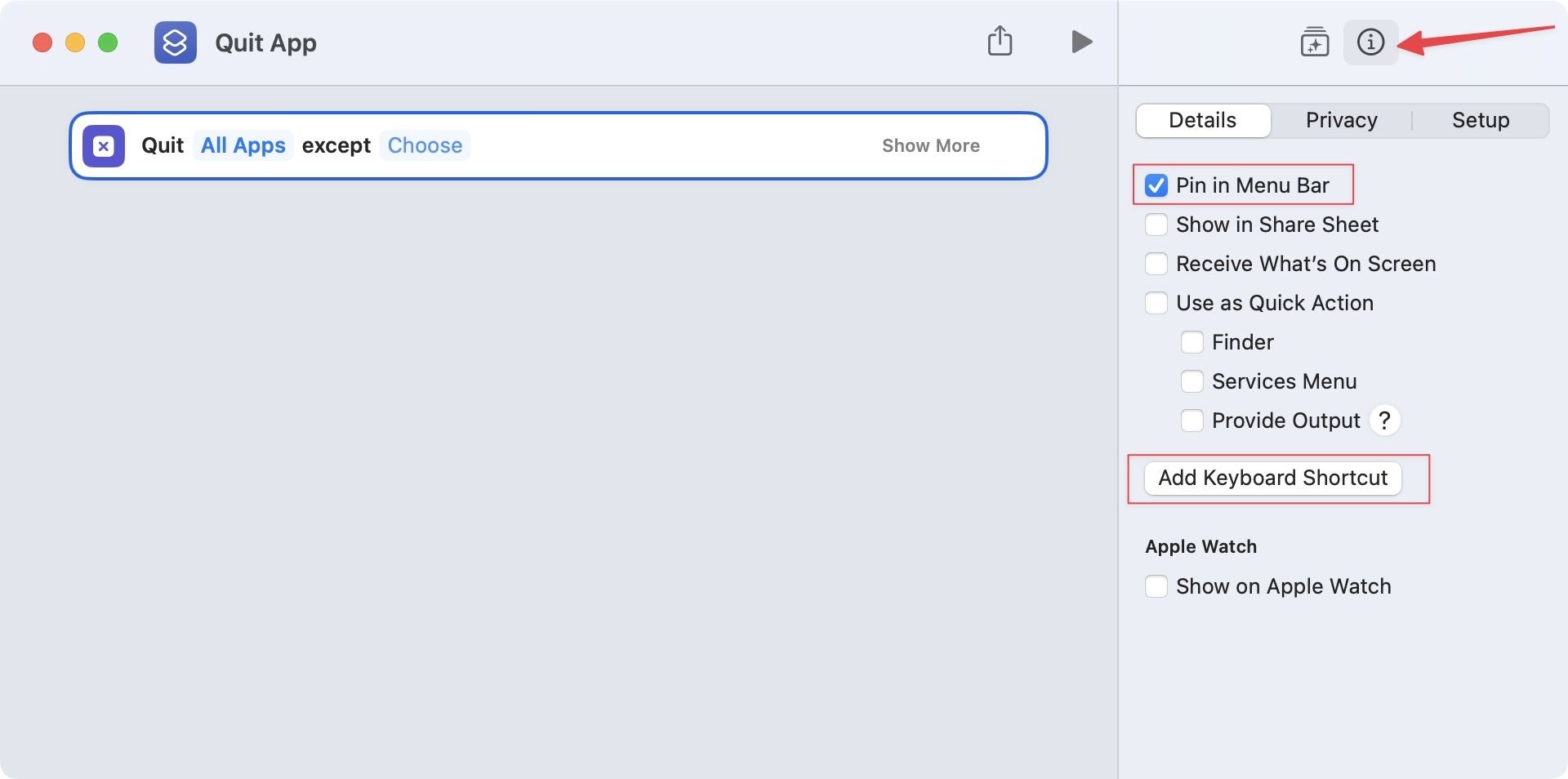 Quit all apps with a shortcut 5