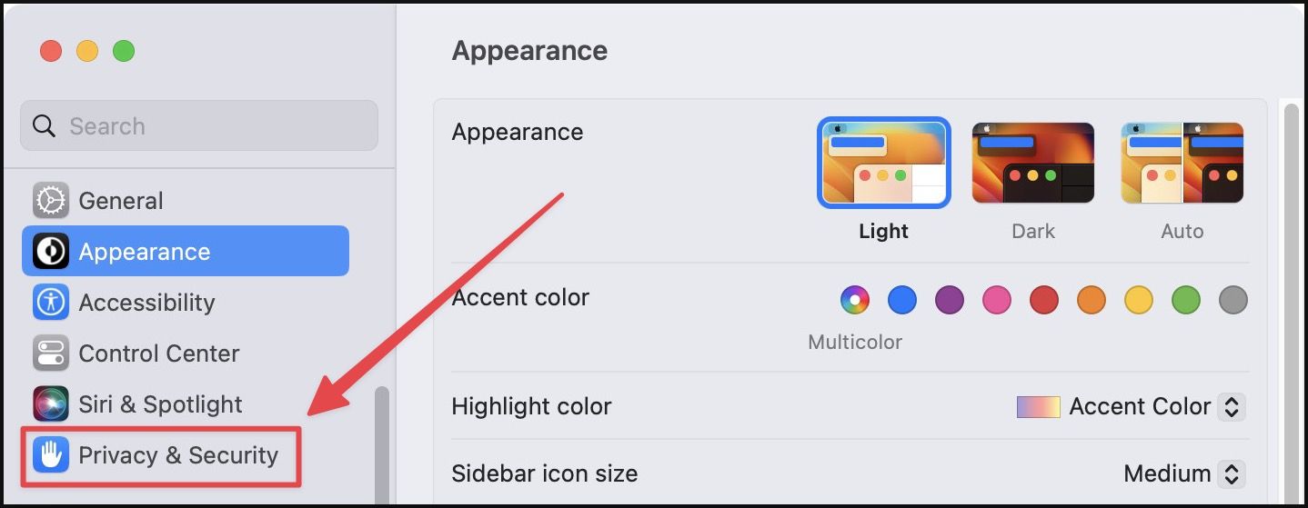 Turn on location services in macOS Ventura 2