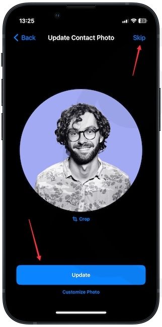 Saving contact photo