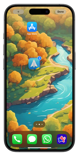 Selecting all but one app
