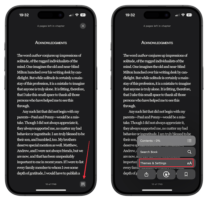 Opening Themes & Settings