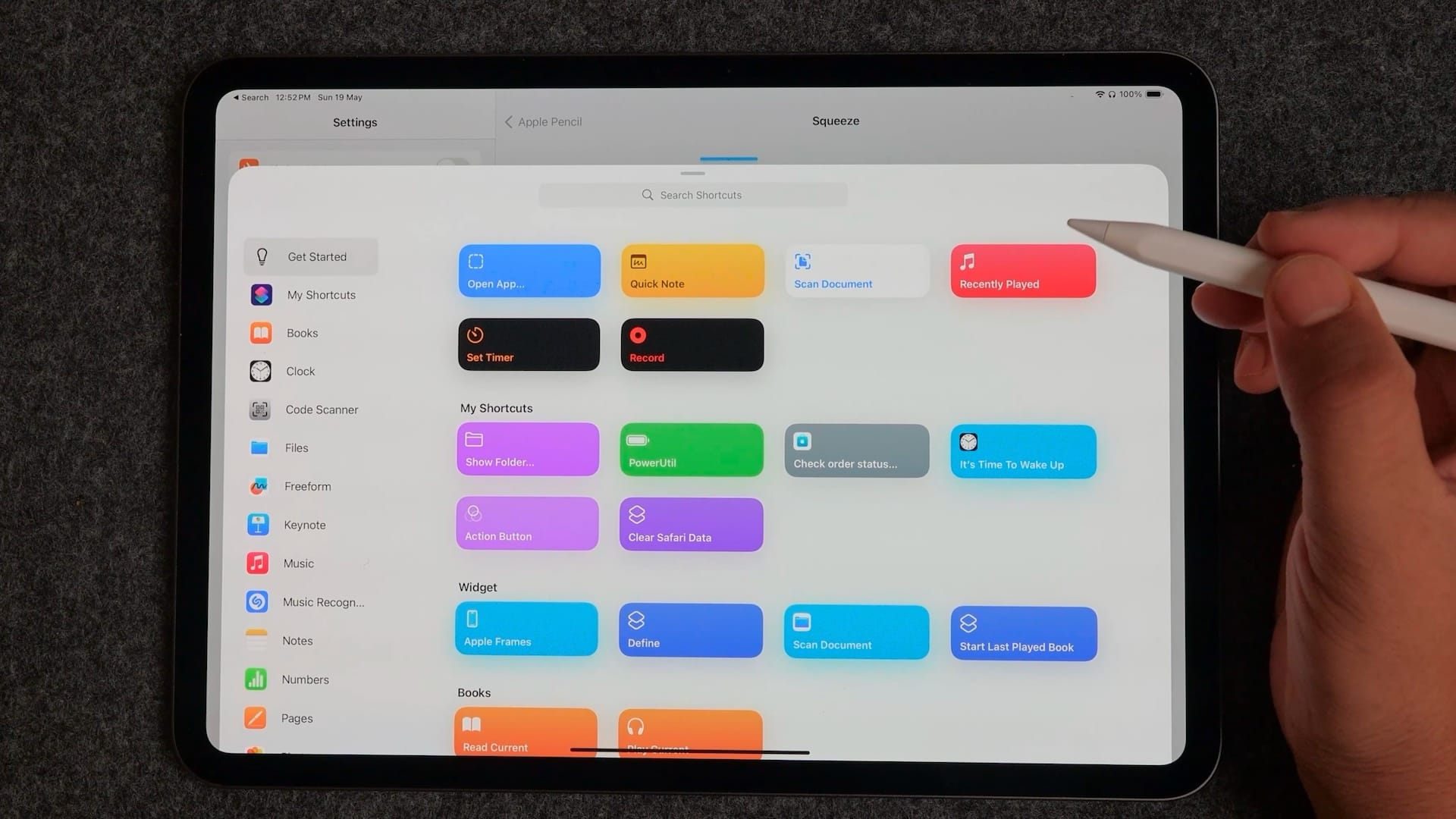 Apple Pencil Shortcuts support