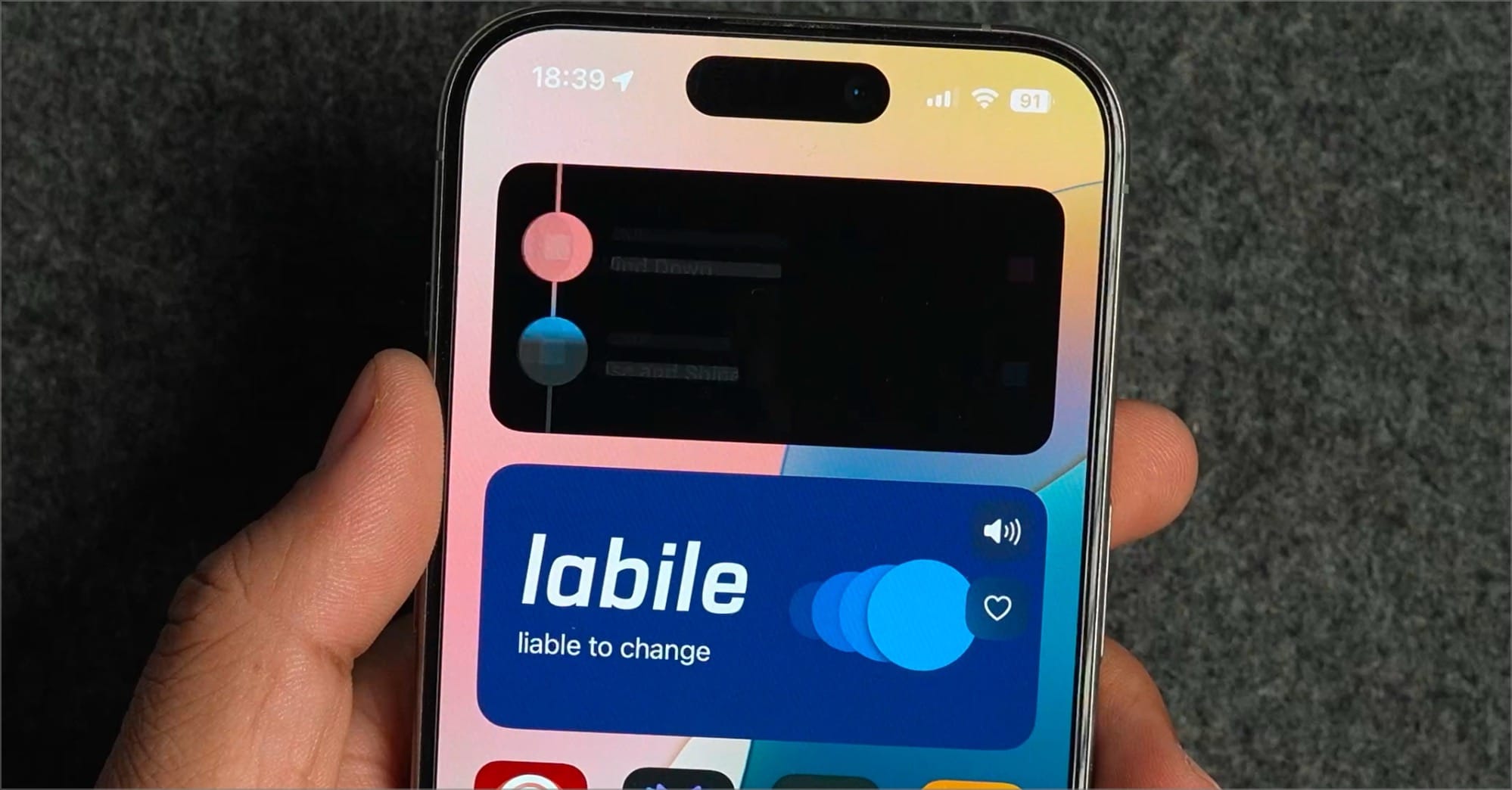 widget names no longer appear