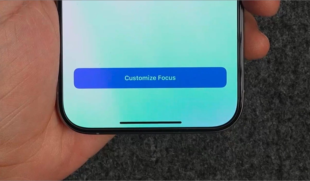 Customize Focus&nbsp;button