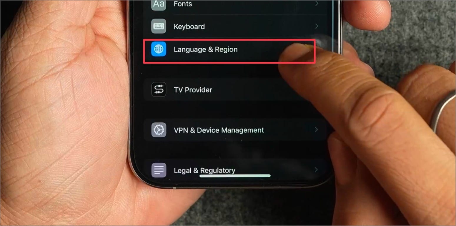 open&nbsp;Language & Region settings