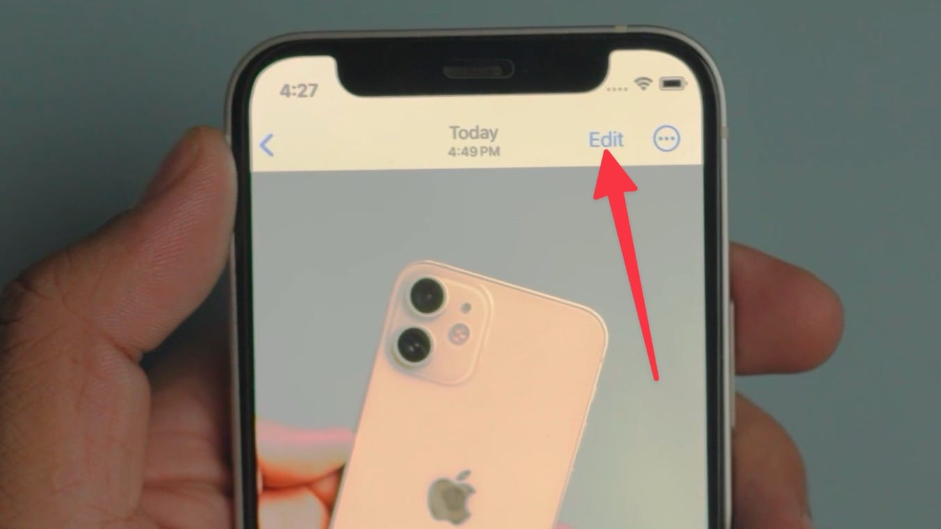  tap the&nbsp;Edit&nbsp;button in the top-right corner